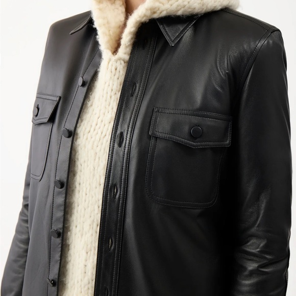 GABRIELA HEARST - BLACK LEATHER JACKET NWT - Picture 3 of 17